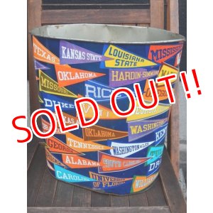 画像: dp-171101-11 1950's-1960's College Pennant Trash Box