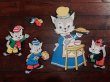 画像1: ct-171109-01 Dolly Toy / Three Little Kittens 1959 Wall Pin-Up