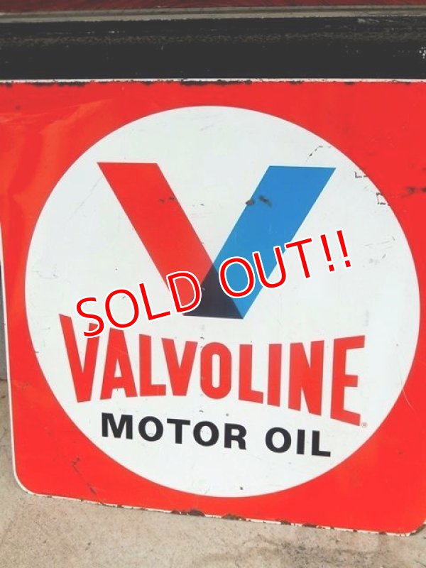 画像2: dp-171101-04 Valvoline / 1960's W-side Metal Sign