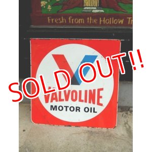 画像: dp-171101-04 Valvoline / 1960's W-side Metal Sign