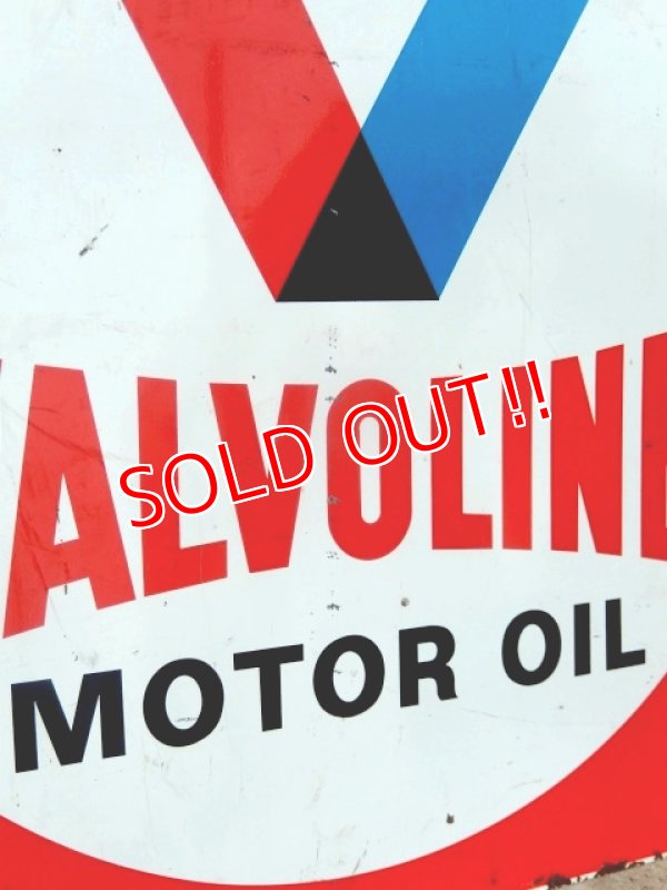 画像3: dp-171101-04 Valvoline / 1960's W-side Metal Sign