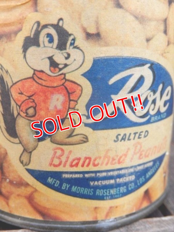 画像2: dp-171201-04 Rose Brand / Vintage Branched Peanut Can