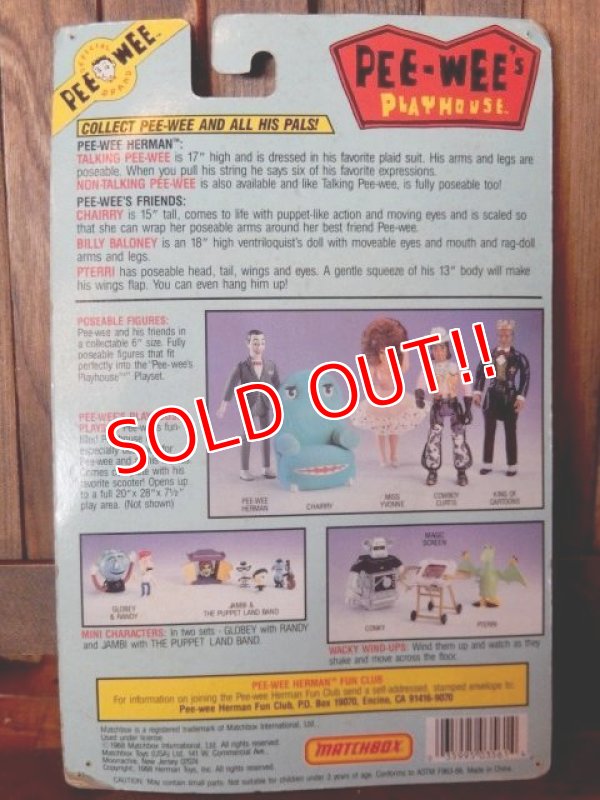画像8: ct-171206-22 Pee-Wee Herman / Matchbox 1988 Figure
