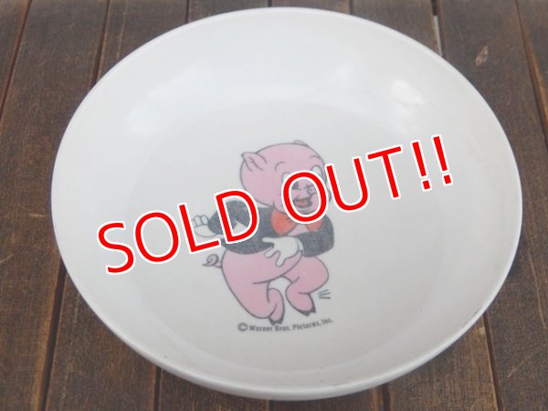 画像1: ct-171206-34 Porky Pig / 1960's-1970's Plastic Bowl