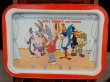 画像1: ct-171206-69 Looney Tunes / 1979 Kid's Tin Table