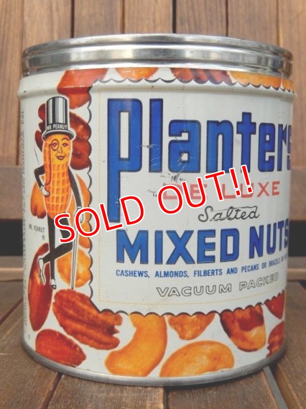 画像1: dp-171206-19 Planters / Mr.Peanuts 1950's Mixed Nuts Tin Can