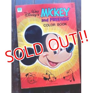 画像: ct-171206-68 Walt Disney's / Mickey Mouse and Friends 1970's Color Book