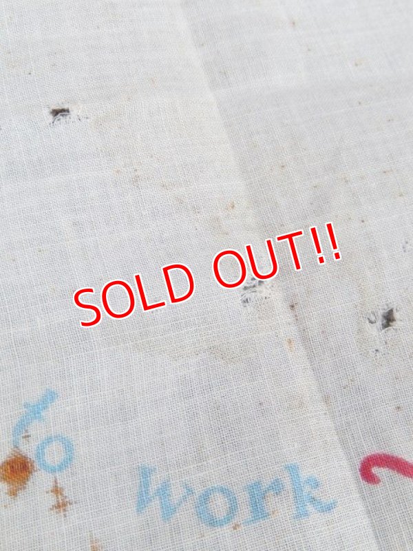 画像8: ct-171206-52 Snow White and the Seven Dwarfs / Dopey 1940's Handkerchief