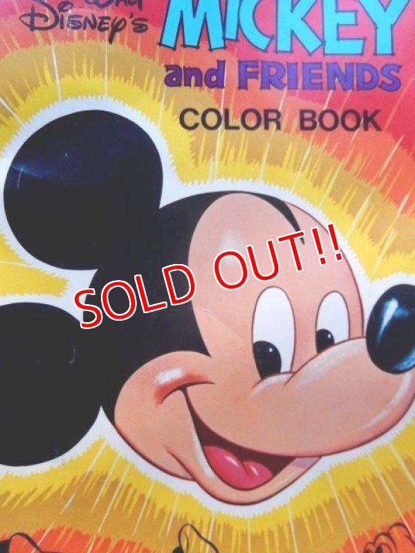 画像2: ct-171206-68 Walt Disney's / Mickey Mouse and Friends 1970's Color Book
