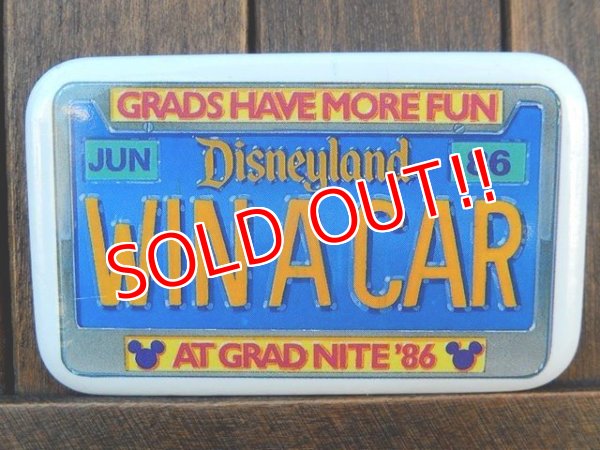 画像1: ct-171206-79 Disneyland / 1986 Grad Nite Pinback