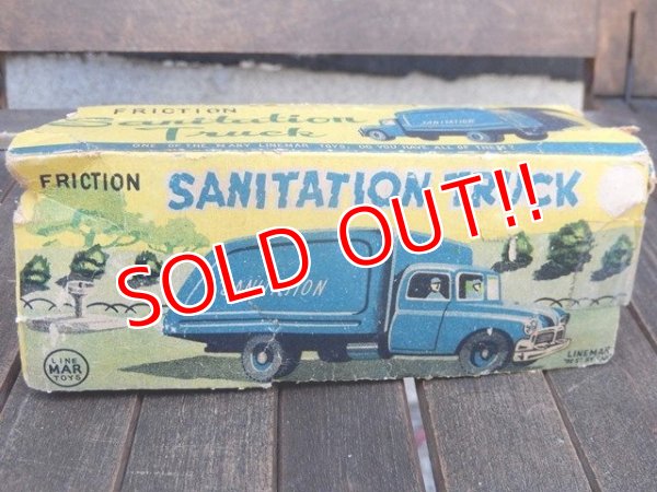 画像8: dp-160309-31 Line Mar Toys / 1960's Friction Sanitation Truck