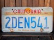 画像1: dp-171206-09 License Plate "CALIFORNIA"