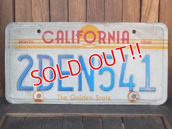 画像1: dp-171206-09 License Plate "CALIFORNIA"