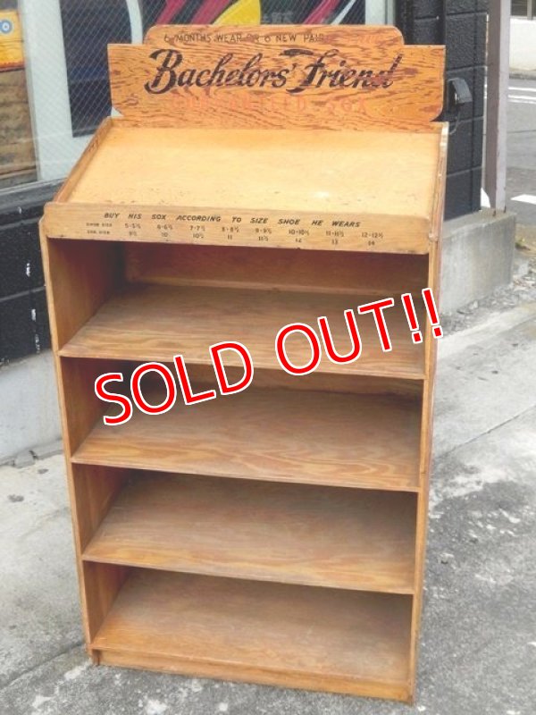 画像2: dp-180110-02 Bachelor's Friend Sox / Vintage Wood Rack