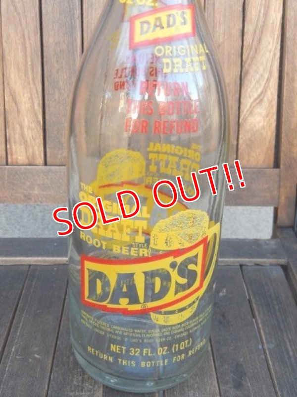 画像4: dp-180110-28 DAD'S Root Beer / 1960's-1970's 32 oz Bottle