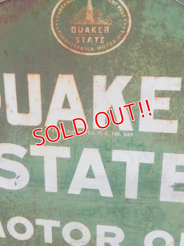 画像4: dp-171206-40 Quaker State / 1940's W-side Metal Sign