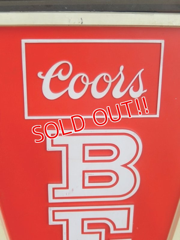 画像2: dp-171206-55 Coors / 1980's Plastic Sign