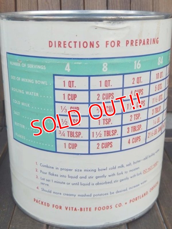 画像4: dp-171206-61 Mr.IDAHO / Vintage Instant Potato Flakes Can