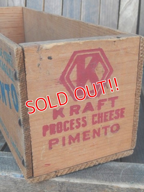 画像3: dp-180201-21 KRAFT / Vintage Cheese Wood Box