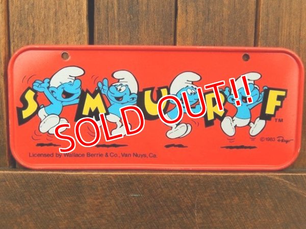 画像1: ct-180201-11 Smurf / 1980's Bicycle Plate