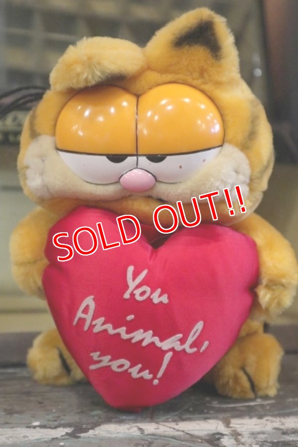 画像1: ct-180201-20 Garfield / R.DAKIN 1980's Plush Doll "You Animal,You!"