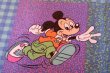 画像1: ct-180201-93 Mickey Mouse & Pluto / 1980's Flat Sheet (Twin size)