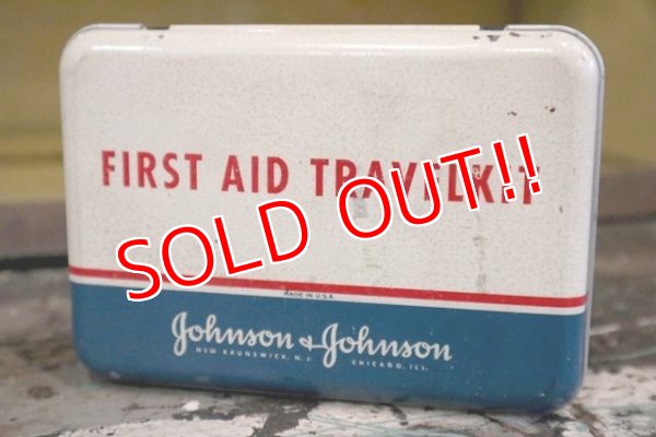 画像1: dp-180302-02 Johnson & Johnson / 1950's First Aid Kit Box