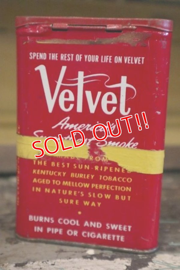 画像4: dp-180302-04 Velvet / 1940's-1950's Tobacco Can