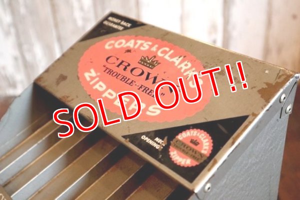 画像8: dp-180302-29 Coats & Clark's / Crown Zipper's 1960's Display Rack