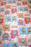 画像1: ct-171206-26 Teenage Mutant Ninja Turtles / 1988 Flat Sheet (Twin size)