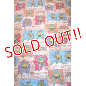 画像: ct-171206-26 Teenage Mutant Ninja Turtles / 1988 Flat Sheet (Twin size)