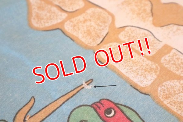 画像6: ct-171206-26 Teenage Mutant Ninja Turtles / 1988 Flat Sheet (Twin size)