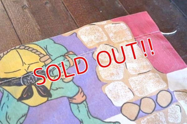 画像7: ct-171206-26 Teenage Mutant Ninja Turtles / 1988 Flat Sheet (Twin size)