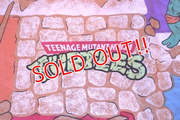 画像5: ct-171206-26 Teenage Mutant Ninja Turtles / 1988 Flat Sheet (Twin size)