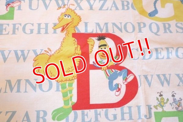 画像2: ct-180302-37 Sesame Street / 1980's Flat Sheet (Single)