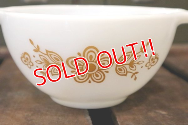 画像3: dp-180302-59 Pyrex / 1960's-1970's Butterfly Gold Mixing Bowl (S)