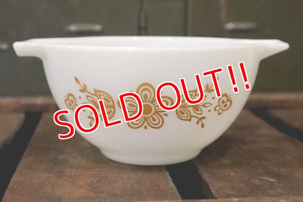 画像1: dp-180302-59 Pyrex / 1960's-1970's Butterfly Gold Mixing Bowl (S)