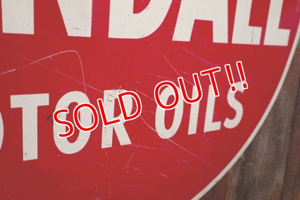 画像4: dp-180401-10 Kendall / 1950's W-side Metal Sign