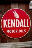 画像6: dp-180401-10 Kendall / 1950's W-side Metal Sign