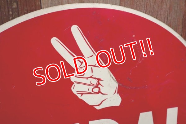 画像2: dp-180401-10 Kendall / 1950's W-side Metal Sign