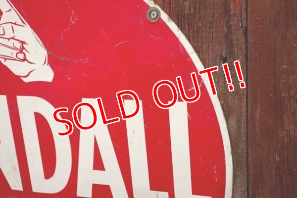 画像5: dp-180401-10 Kendall / 1950's W-side Metal Sign