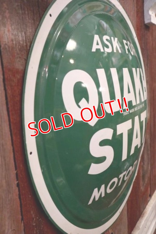 画像2: dp-180401-09 Quaker State / 1970's Convex Sign