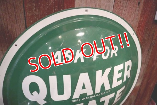 画像3: dp-180401-09 Quaker State / 1970's Convex Sign