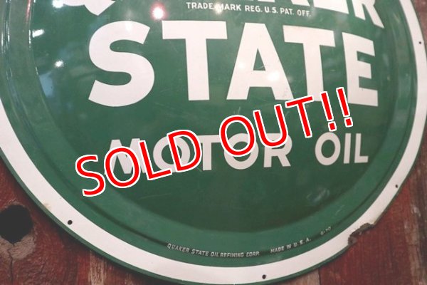 画像5: dp-180401-09 Quaker State / 1970's Convex Sign