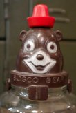 画像2: ct-180401-10 Bosco Bear / Hazel Atlas 1960's Glass Jar & Bank