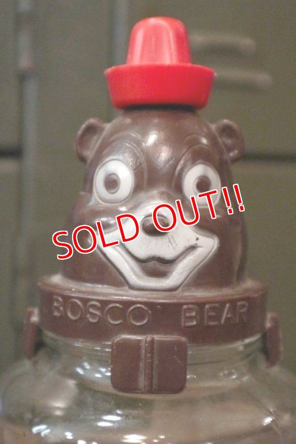 画像2: ct-180401-10 Bosco Bear / Hazel Atlas 1960's Glass Jar & Bank