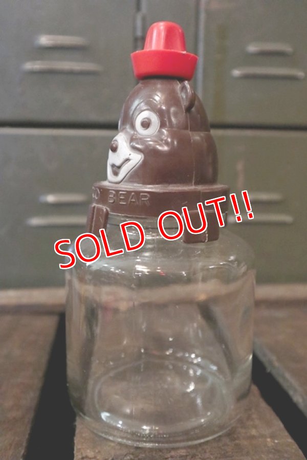 画像3: ct-180401-10 Bosco Bear / Hazel Atlas 1960's Glass Jar & Bank
