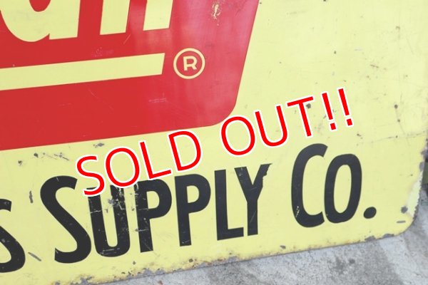 画像5: dp-180401-07 Coleman / 1960's W-side Metal Sign