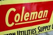 画像9: dp-180401-07 Coleman / 1960's W-side Metal Sign