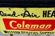 画像15: dp-180401-07 Coleman / 1960's W-side Metal Sign